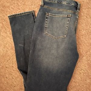 High rise straight jeans
